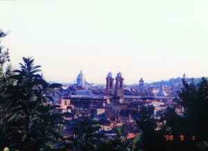 ピンチョの丘から見たローマ旧市街地